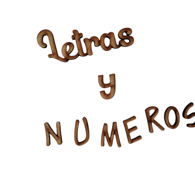 Letras y numeros