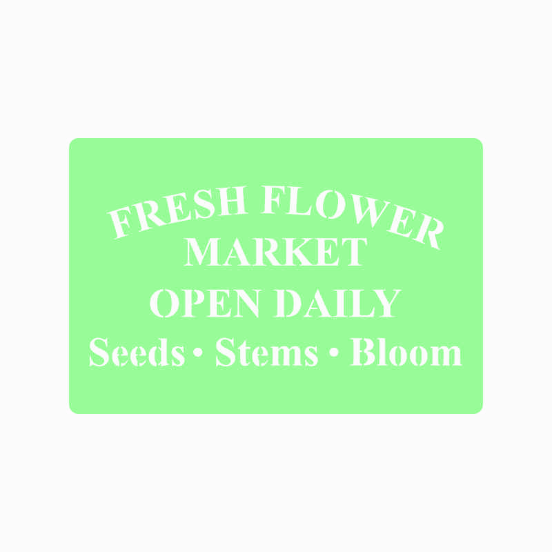 Fresh flower market