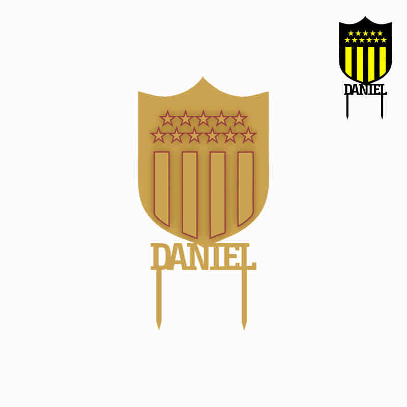 Topper Peñarol con nombre