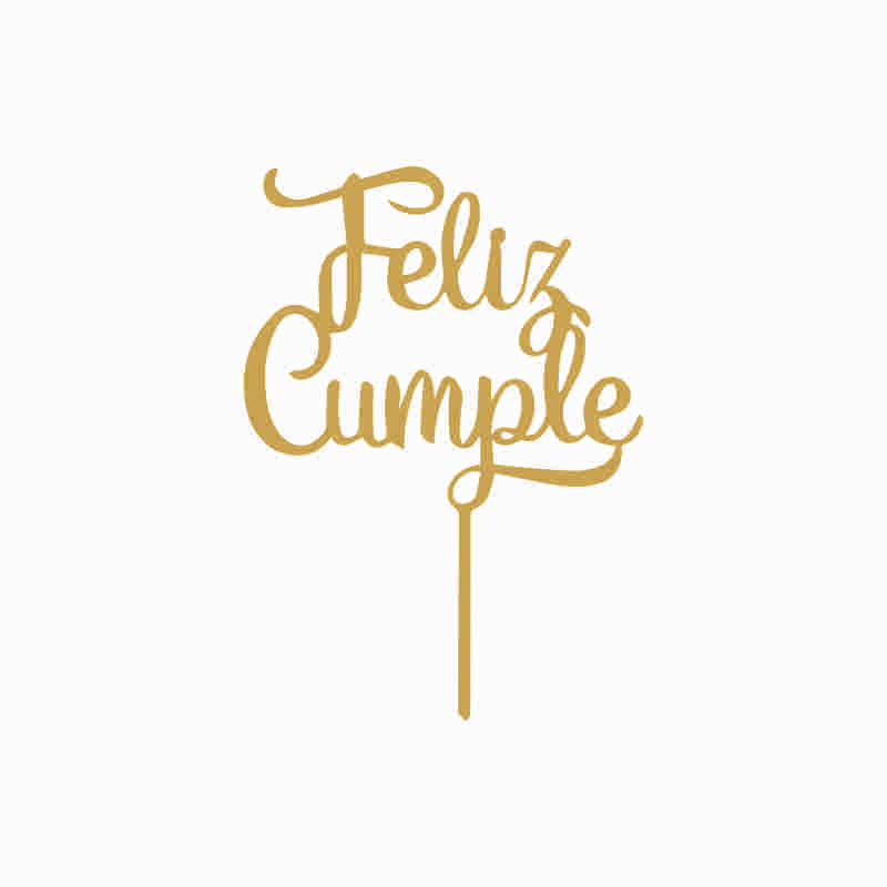 Topper feliz cumple