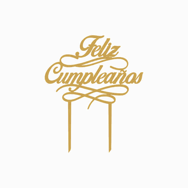 Topper feliz cumpleaños